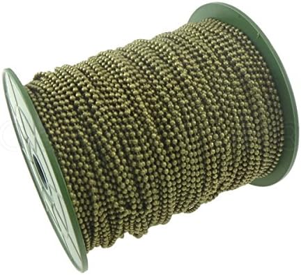 Kuglični lanac od 2,4 mm-Antička brončana boja-330 stopa