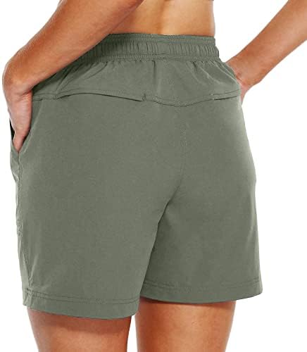 Dbylxmn joga kratke hlače sa džepovima za žene golf brze kratke hlače atletski atletski kratki kratki kratki kratke hlače vode žene
