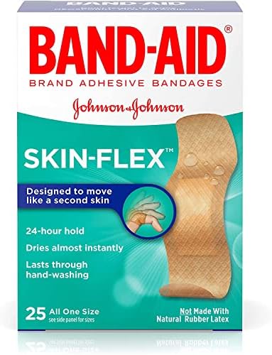 Band-Aid brend Skin-Flex ljepljive zavoje, sve veličine, 25 brojanja