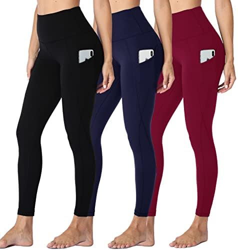 HLTPRO gamaše s džepovima za žene - Capri Visoki struk za kontrolu trbuha vježbanja joga hlače