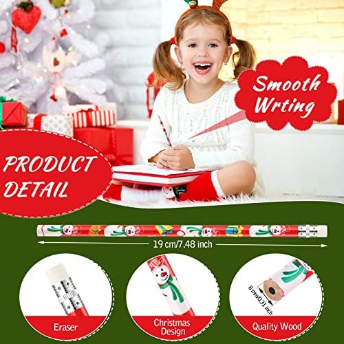 Božićne olovke božićne praznične olovke za djecu mini drvene božićne olovke i gužve razne uzorke Šareni Djed Mraz snježni pribor za