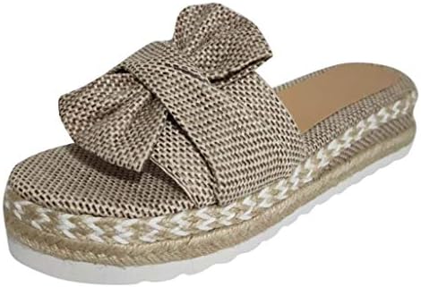 Aokasii sandale za žene ravne, ženske 2021 modne luk udobne platforme sandale cipele ljetne plaže putničke modne papuče flip flops
