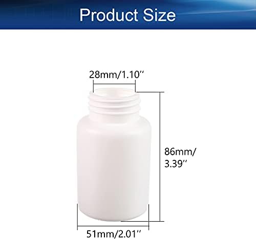 HeyiarBeit 20pcs Široka usana plastične boce 120ml/4oz Plastična prazna laboratorijska kućica za skladištenje uzorka Spremnik Reagent