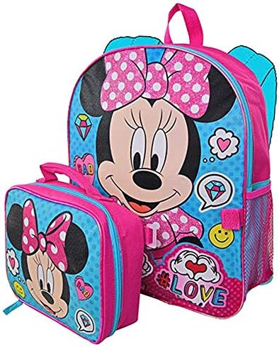 Set školskog pribora za ruksak Minnie Mouse studio ~ kutija za ručak Minnie Mouse i set ruksaka s bocom vode Minnie Mouse i više od