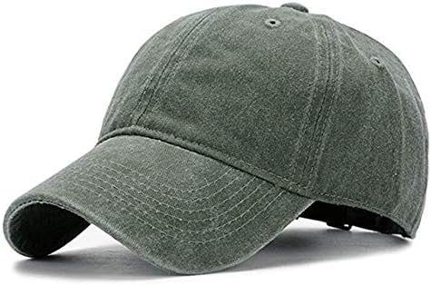 Muška Ženska bejzbolska kapa Vintage oprani problematični Šeširi Keper jednobojni podesivi Tatin šešir