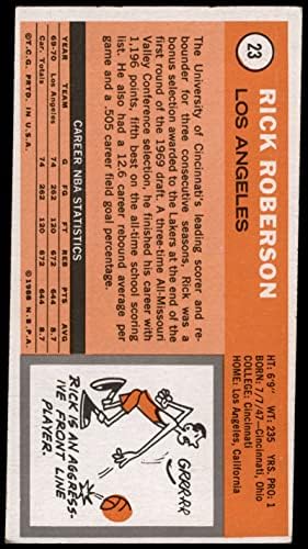 1970. Topps redovna karta23 Rick Roberson iz Los Angeles Lakers ocjene Good