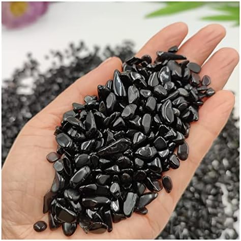 Fopure prirodni kristal grubo 100 g/pakiranje prirodne crne obsidijanske kristal kristal srušeni kameni šljunak šljunak kućna soba