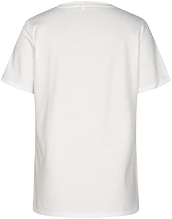 Ljetna jesen gornja majica za tinejdžerke 2023 Pamuk s kratkim rukavima čamac za vrat grafički cvjetni doručak majica ZV
