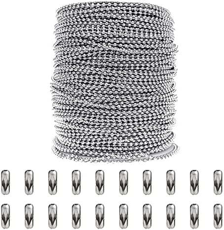Nakit 33ft/10m kugla s perlicama s 20 pcs diy lanac za nakit zanatske pseće pseće lanane lance s čeličnim lancima j1314