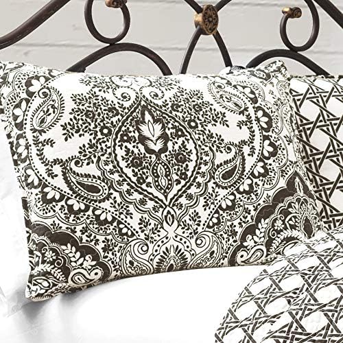 Bujni dekor Aubree Quilt Paisley Damask Uzorak za ispis Reverzibilan 3 komadića lagana pokrivač za posteljinu Set za pokrivanje, puna/kraljica,