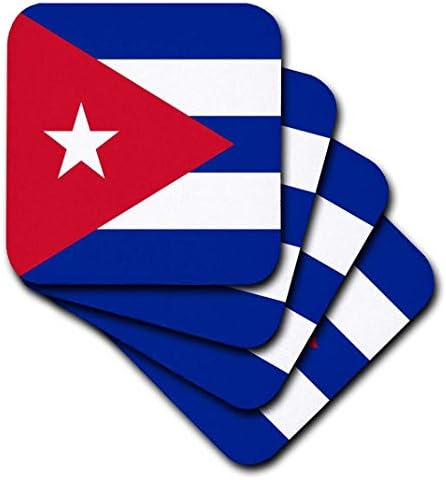 3 inč_158302_1 zastava Kube kubanske plave pruge Crveni trokut bijela zvijezda karipske otočne zemlje zastave svijeta mekani podmetači,