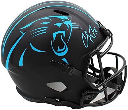 Christian Mccafferi potpisao je NFL kacigu u punoj veličini Carolina Panthers Speed Eclipse - NFL kacige s autogramima