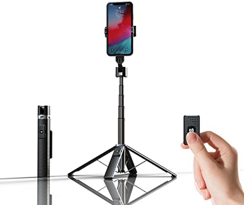M jjpet Selfie Stick, 40 Extendible Stand Stand Stand s daljinskom LED svjetlom za punjenje, nadogradnju Quadrapod Mini Tripid kompatibilan