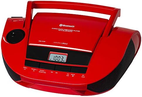 Hannlomax HX-328CD prijenosni CD BOOMBOX s AM/FM Radio, Bluetooth, USB port za reprodukciju MP3, Aux-in