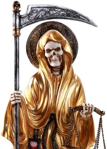 Pacifički poklon posuđa Santa Muerte Svetac Svete smrti Stojeći vjerski kip 10 inčni uspjeh prosperiteta