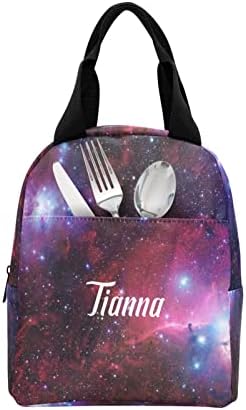 Prilagođeno ime vodootporne izolirane torbe za ručak najlonska torba za ručak za muškarce žene Posao Škola vanjski svemir zvijezda