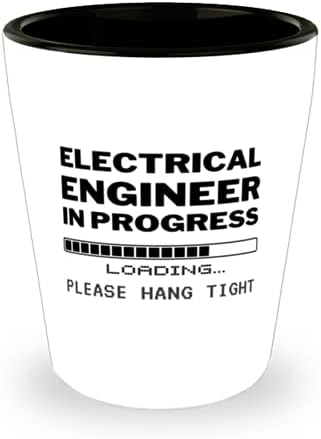 Inženjer elektrotehnike za kolege, inženjer elektrotehnike u razvoju, čaša od 1,5 oz, šalica od šefa