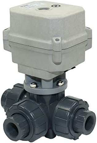 1 1/4 DN32 Motorizirani kuglični ventil, AC110-230V 3 PVC Električni kuglični ventil s ručnom funkcijom, CR703