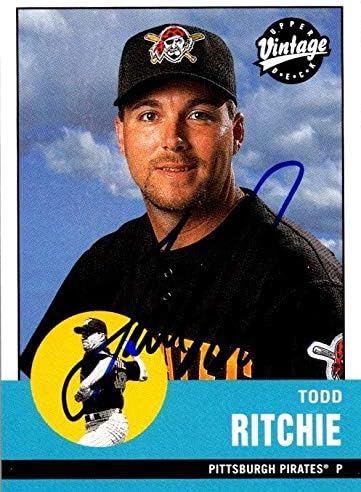 Skladište autografa 650965 Todd Ritchie Autographd Baseball Card - Pittsburgh Pirates, FT 2001 Gornja paluba Vintage - No.310