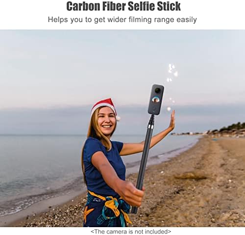 Andoer prijenosni selfie štapić od ugljičnih vlakana nosač kamere 1/4 inčni vijak 45,5 cm-300cm/ 17,9in-118 Podesiva dužina kompatibilna