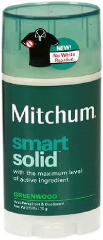 Mitchum Smart Solid Anti-Perspirant & Deodorant, Greenwood, 2,5 unce