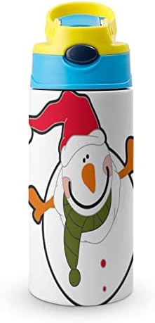 Thermos Cup Snowman Straw Boca 500ml Tumbler Putni šalica od nehrđajućeg čelika za dječake djevojčice