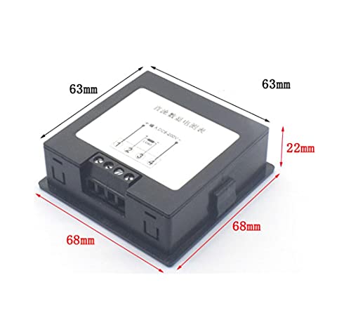 Taidacent 6-200V 0-20A napon istosmjernog napona i struje mjerača Volt Ampere potrošnja energije Impedans Impedans s LCD digitalnim