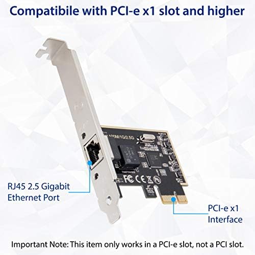 2.5 Gigabit Ethernet PCI Express PCI-E Network Interface Card 10/1000/250 Mbps RJ45 LAN SI-PEX24059