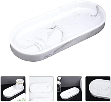 Zerodeko 3pcs kupaonica ladica mramorni uzorak ladica mramorna tekstura ladica za kupaonicu kupaonica