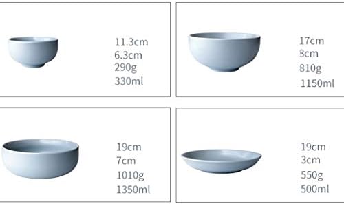 SXNBH BOUDE Zdjela za jelo i posuđe za jelo, jednostavna keramička zdjela u boji čvrste boje
