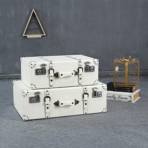 1pcsvintage kutije za garderobe, kutija za skladištenje, kartonske kutije s ručicom, ukrasni drveni kofer za skladištenje u obliku