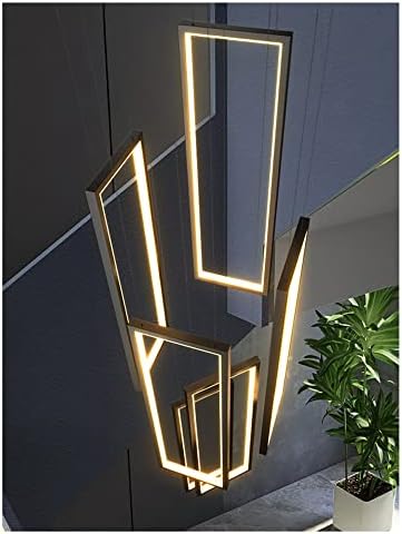 Minimalističko LED svjetlo za spiralno stubište s glatkim zatamnjivanjem, luster za privjesak u trgovačkom centru, Privjesak u 3 boje