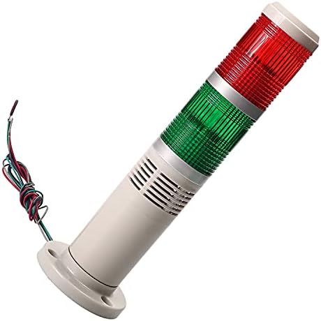 HeyiarBeit Upozorenje žarulje industrijski signalni alarmarni toranj LAMP Crveno zelena uvijek na svjetlu sa zvukom 24V 3W 1PCS