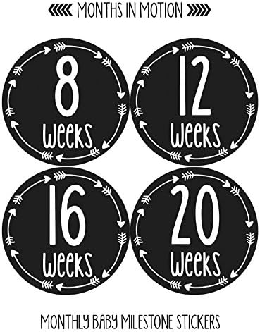 Mjeseci u pokretu, tjedne naljepnice za rast trbuha tijekom trudnoće-naljepnice za povećanje trbuha kod djeteta - naljepnica za tjedan