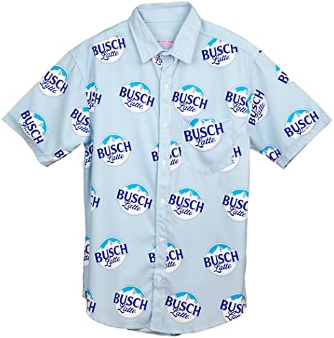 Busch Latte po cijelom gumbu za ispis niz havajsku košulju