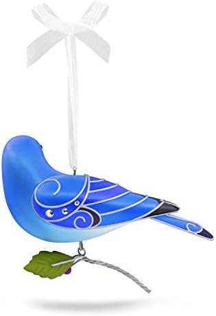 Hallmark 1595QX9355 Ljepota ptica 13 Mountain Bluebird čuva božićne ukrase
