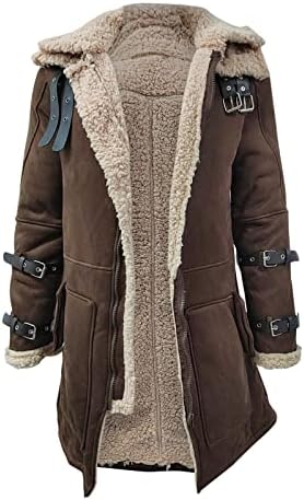 Beuu muški zimski dugački sukni kaput ovratnik ručak podstavljene kožne jakne vintage zgusne tople vunene rovove kapute