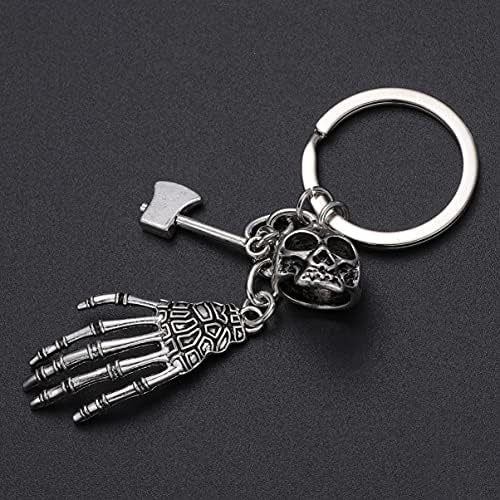 Novčanik privjesak za ključeve za Noć vještica Lubanja ručni privjesak za ključeve kostur metalni privjesak privjesak za ključeve viseći