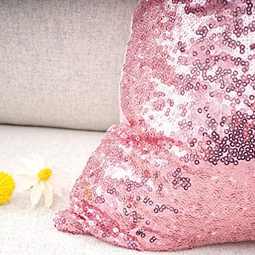 Vaš osmijeh pakete od 2 nove luksuzne serije Pink Bling Dekorativni sjajni i udoban satenski solidan jastuk jastuka jastuka za vjenčanje/Božić,