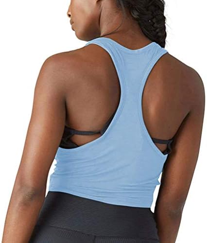Bestisun ženske vježbe vrhovi labavi fit protočni obrezani tenk vrhovi atletske majice trkačke košulje za žene za žene