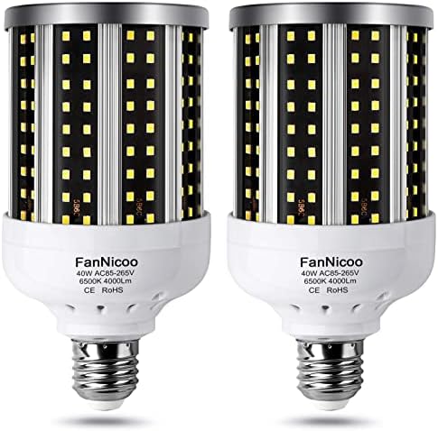 LED kukuruzna žarulja 2 kom ekvivalent 280 vata hladno svijetlo dnevno svjetlo bijelo 40 vata 6500 do 4000 lumena 926 / 927 Srednja