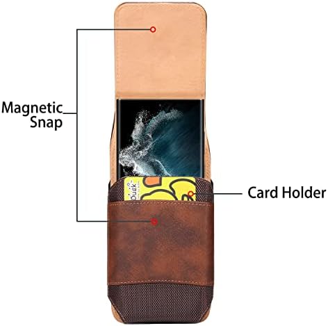 Torbe za telefonske poklopce za telefonsku torbicu s držačem kartice kompatibilna sa Samsung Galaxy S22+, S21 Fe, S10+, Premium kožna