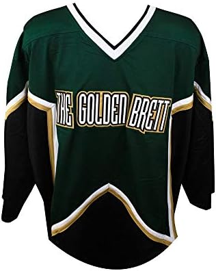 Brett Hull Autografirani Dallas Stars Custom Zlatni Brett Green Hockey Jersey - Bas CoA