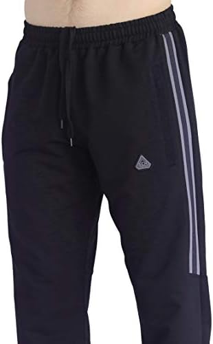 SCR Sportska odjeća muške prugaste trening trening trening hlače s džepovima s patentnim zatvaračem 30 33 36 Dugi inseam za visoke