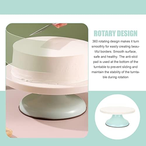 Rotirajući gramofon za torte rotirajući stalak za ukrašavanje kolača plastični rotirajući stalak za ukrašavanje kolača set za ukrašavanje
