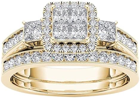 Ženski modni prsteni u modnim parovima klasični pozlaćeni prsten s umetkom od cirkona prstenovi za nakit