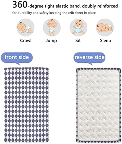 Geometrijska tematska opremljena krevetića, madrac sa standardnim krevetićima ugrađeni list meka i prozračna posteljina sjajna za sobu