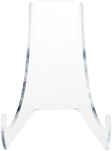 Plymor Clear akrilni ravni leđa zaslon Easel s dodatnim dubokim izbornicima, 8 H x 7 W x 10 D