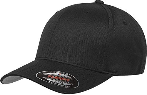 Muška sportska bejzbolska kapa za muškarce, ugrađena kapa u crnoj boji