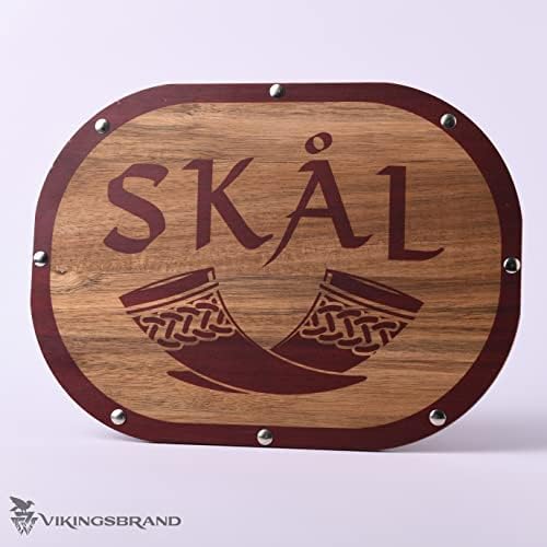 Skål Bar natpis, Zidni znak SKAL, viking dekor kuće, norveški, nordijski, rune, piće za piće roga, viking zidna umjetnost